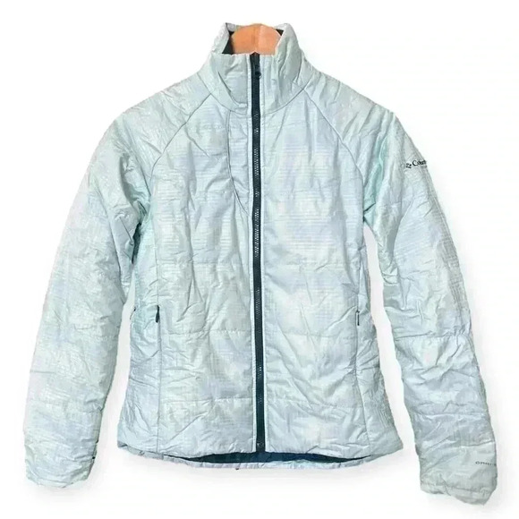 COLUMBIA Titanium Omni-Shield Blue Green Women’s Puffer Winter Jacket Size XS - Picture 1 of 11